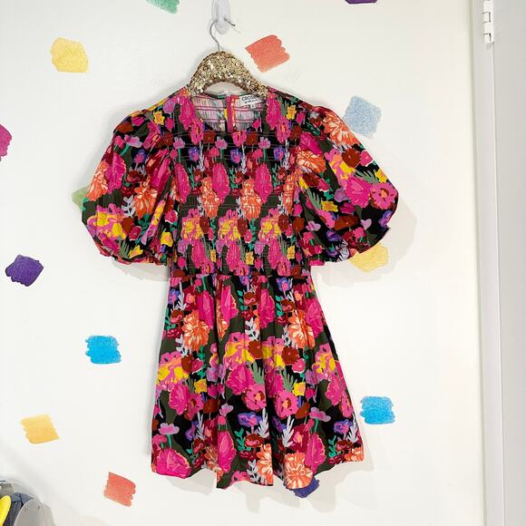 S Crosby by Mollie Burch Floral Print Lizzie Puff Sleeve Dress - Picture 3 of 6